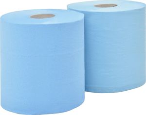 vidaXL 2-warstwowy papier przemysłowy, 2 rolki, 20 cm, niebieski 1