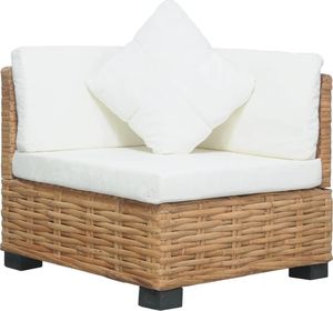 vidaXL narożna sofa z poduszkami, naturalny rattan (286279) 1