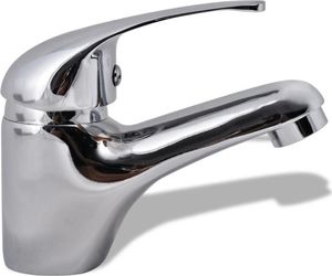 Bateria umywalkowa vidaXL stojąca chrom (140829) 2