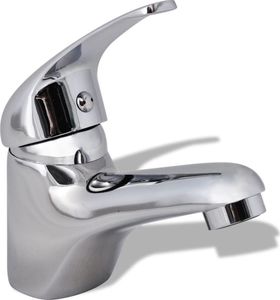 Bateria umywalkowa vidaXL stojąca chrom (140829) 3