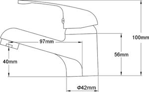 Bateria umywalkowa vidaXL stojąca chrom (140829) 6