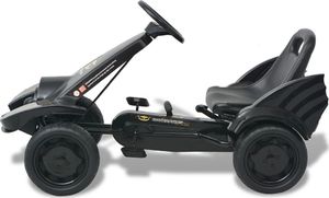 vidaXL Gokart dla dzieci, z regulacją siedziska, czarny 3