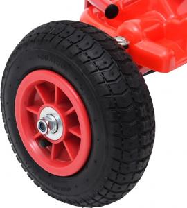 vidaXL Gokart na pedały z oponami pneumatycznymi, czerwony 5