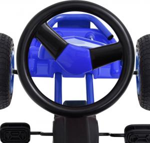 vidaXL Gokart na pedały, z oponami pneumatycznymi, niebieski 5