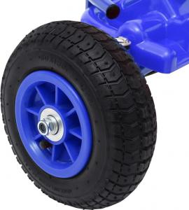 vidaXL Gokart na pedały, z oponami pneumatycznymi, niebieski 6