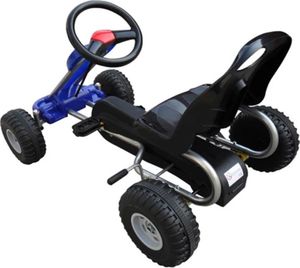 vidaXL Gokart z pedałami, niebieski 3