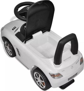 vidaXL Jeździk Mercedes-Benz Biały 8