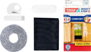 Tesa moskitiera na drzwi balkonowe 1,20x2,50m czarna (55910-00021-00) 3