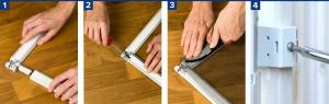 Tesa moskitiera balkonowa Comfort 1x2,2m rama aluminiowa biała (55192-00002-00) 4