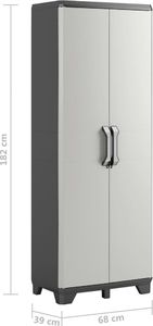 Szafa ogrodowa Keter Keter Szafa Gear, czarno-szara, 68x39x182 cm 8