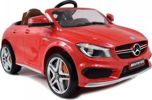 Super-Toys MERCEDES CLA 45 AMG Z AMORTYZATORAMI, MIĘKKIE KOŁA, SIEDZENIE, HAMULEC, REGULACJA KIEROWNICY/1538 1