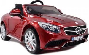 Super-Toys MERCEDES S63 AMG LICENCJA,LAKIER, MIĘKKIE KOŁA EVA FULL OPCJA/HL169 1