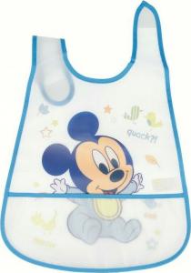 Disney Śliniak Mickey Mouse z kieszonką niebieski 1