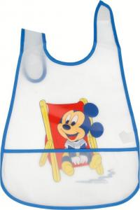 Disney Śliniak Mickey Mouse z kieszonką niebieski 1