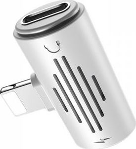 Adapter USB Borofone Lightning - Lightning x2 Biały  (BFO-BV6-W) 1