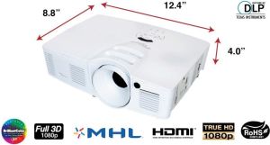 Projektor Optoma lampowy 1920 x 1080px 3200lm DLP 7