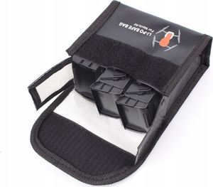 SunnyLife Futerał / Etui na 3x Bateria do DJI MAVIC AIR / Ognioodporny 8