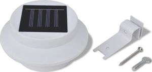 Kinkiet vidaXL Lampy solarne, 6 sztuk, białe 5