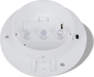 Kinkiet vidaXL Lampy solarne, 6 sztuk, białe 8