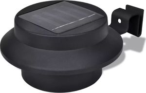 Kinkiet vidaXL Ogrodowe lampy solarne, 6 szt., czarne 3