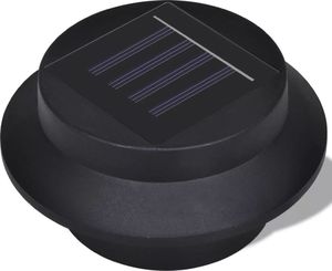 Kinkiet vidaXL Ogrodowe lampy solarne, 6 szt., czarne 4