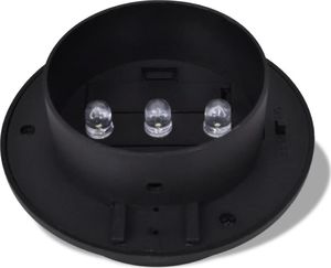 Kinkiet vidaXL Ogrodowe lampy solarne, 6 szt., czarne 5