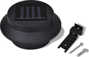 Kinkiet vidaXL Ogrodowe lampy solarne, 6 szt., czarne 8