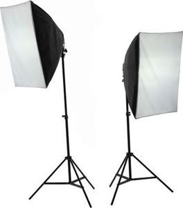 Massa SOFTBOX 50x70cm + OPRAWA NA CZTERY ŻARÓWKI E27 9