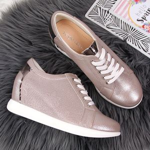 Sergio Leone Sneakersy damskie z połyskiem beżowe Sergio Leone 38 4