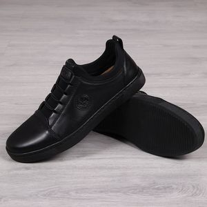Rieker Półbuty męskie skórzane casual czarne Rieker B1873 42 2