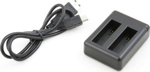 Xrec Ładowarka USB na dwa akumulatory do AHDBT-401 / GoPro HERO 4 Black Silver 1