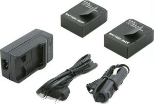 Xrec 2x Akumulator + ładowarka do AHDBT301 do kamer GoPro HERO3 / HERO 3+ 1