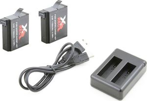 Xrec 2x Akumulator / Bateria + Ładowarka USB do AHDBT-401 do kamer GoPro HERO 4 1