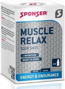 Sponser Suplement na skurcze mięśni SPONSER MUSCLE RELAX w butelkach (pudełko 4 szt x 30ml) (NEW) 1