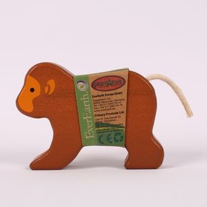 Figurka EverEarth Małpka drewniania - bambusowa (EE33540) 2