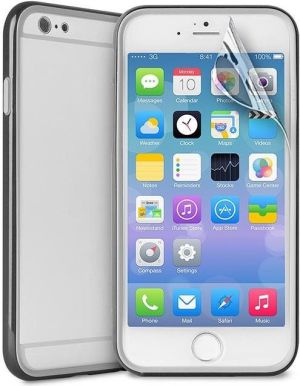 Puro Bumper Cover do Apple iPhone 6 Plus czarny folia na wyświetlacz w zestawie (IPC655BUMPERBLK) 4