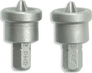 Dedra koncówki krzyżowe z ogranicznikiem PH2x25mm, 2 sztuki blister (18A08PHG20-02) 1
