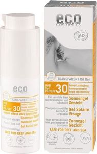 Eco Cosmetics Transparentny żel olejowy do twarzy na słońce SPF 30 uniwersalny 1