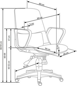 Krzesło biurowe Elior Fotel obrotowy Feris - zielony 5