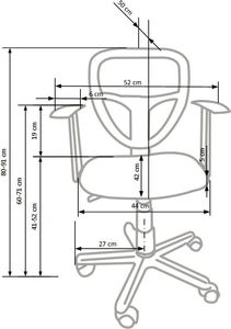 Krzesło biurowe Elior Fotel dla dziecka Oskar - zielony 4