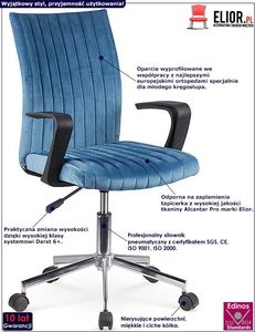 Krzesło biurowe Elior Fotel obrotowy dla dziecka Entler - niebieski 2