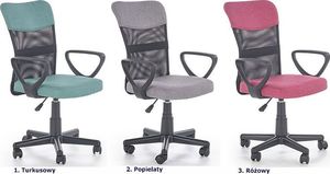 Krzesło biurowe Elior Chester Różowe 4