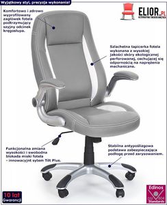 Krzesło biurowe Elior Cubot Popielate 2