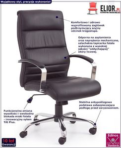 Krzesło biurowe Elior Canot Czarne 2