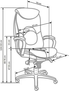 Krzesło biurowe Elior Heres Czarne 3