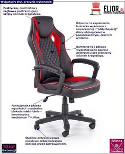 Fotel Elior Deryl czerwony 2