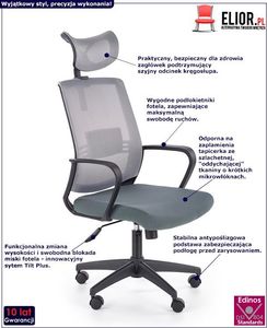 Krzesło biurowe Elior Retos Szare 2