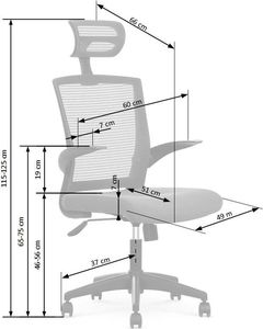 Krzesło biurowe Elior Fisko Czarne 3