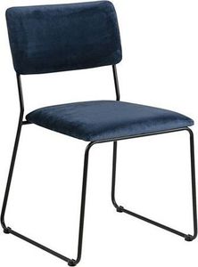 Elior Welwetowe krzesło Nadio - granatowe 1