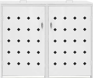 vidaXL Podwójna osłona na kosze na śmieci, 240 L, stal nierdzewna 3